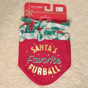 NWT~ Hallmark Pet & Parent Christmas Bandana & Scrunchie Gift Set (Small/Medium)
